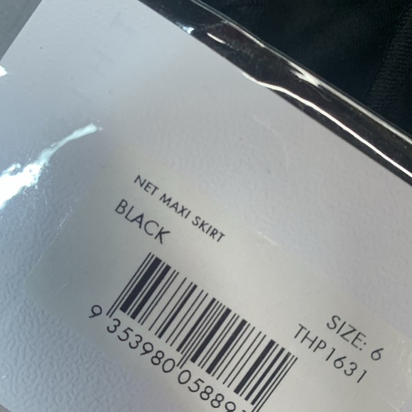 NWT Third Form Free People Net Fringe Maxi Skirt Black $290 Sz 2 - Picture 2 of 3